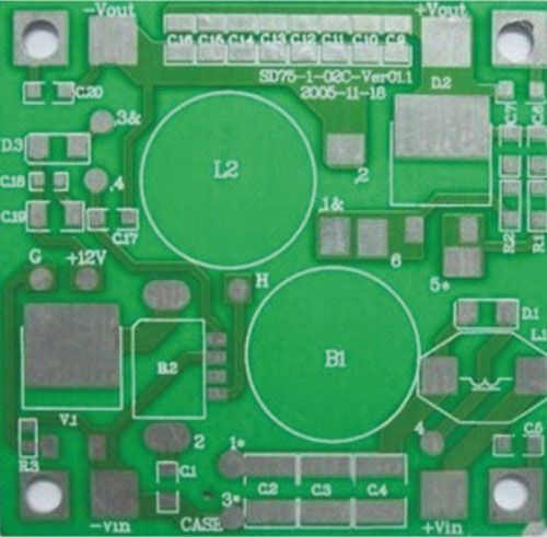 Aluminum substrate for power supply